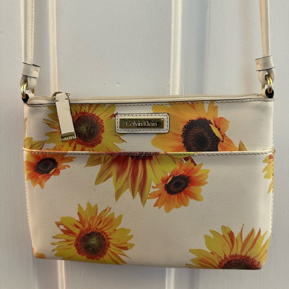 Calvin Klein Sunflower Print Crossbody Bag